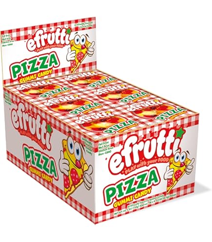 Amazon.com : Yupi Gummy Candies Pizza 23 Gram, 1 box (24-ct